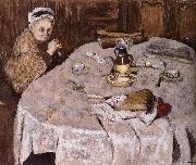 Edouard Vuillard Vial wife's breakfast France oil painting artist